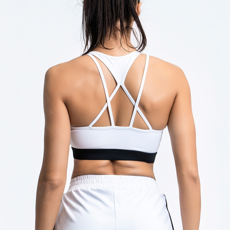 Title 1, Black and white contrast sports bra