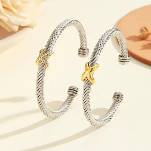 Fashionable Personalized 8-character Cross Steel Wire
