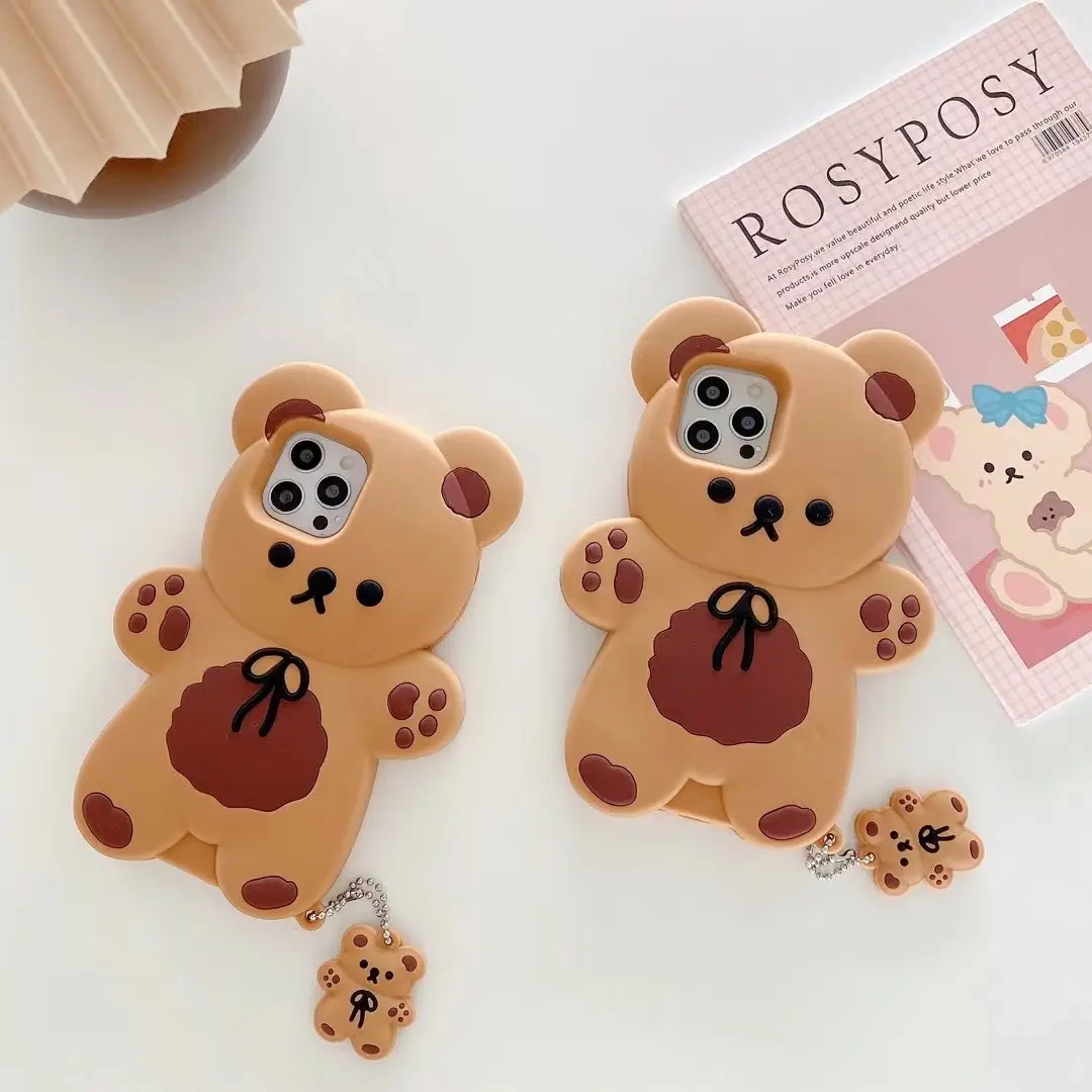 Teddy Bear Mobile Phone Case Cartoon Anti-drop