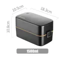 Black 1500Ml Insulated Box
