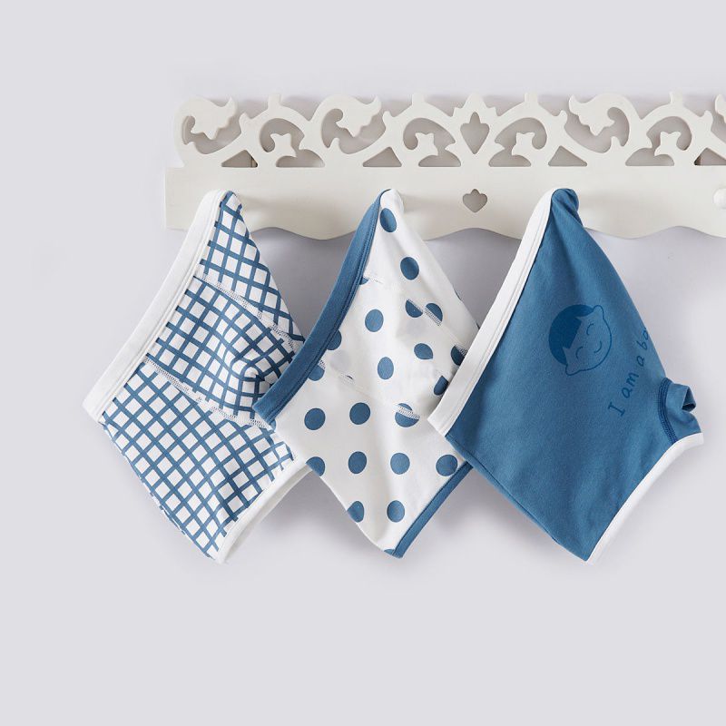 Детское простое хлопковое нижнее белье-боксер с героями мультфильмов