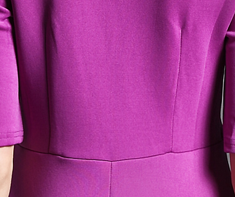Suit-Collar Knitted Dress, picture 6 of 8