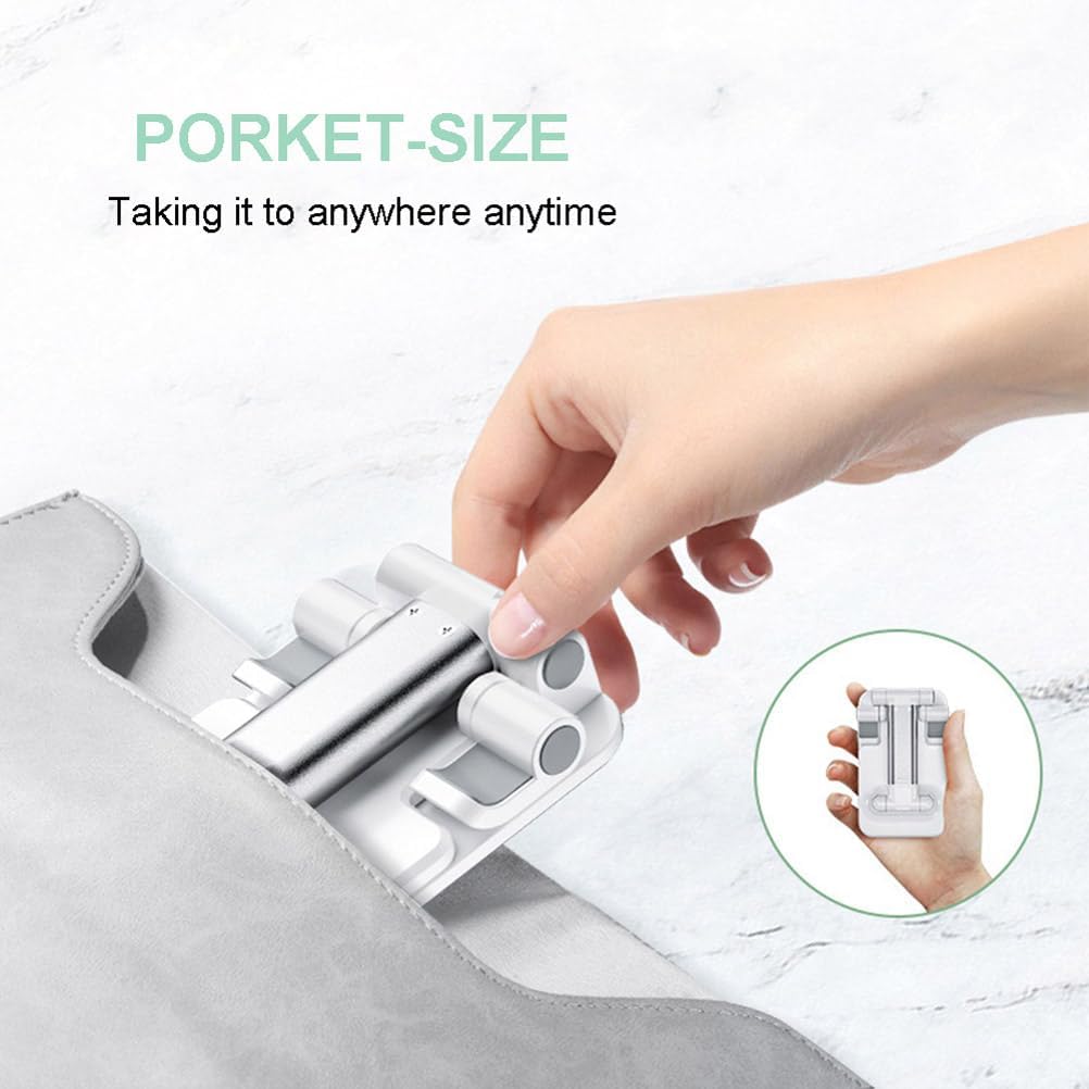 Phone Stand For Desk, Adjustable Cell Phone Holder For IPhone And Smartphones, Desktop Stand For Home, Office And Viewing 4
