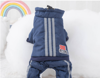 Sports down jacket navy blue