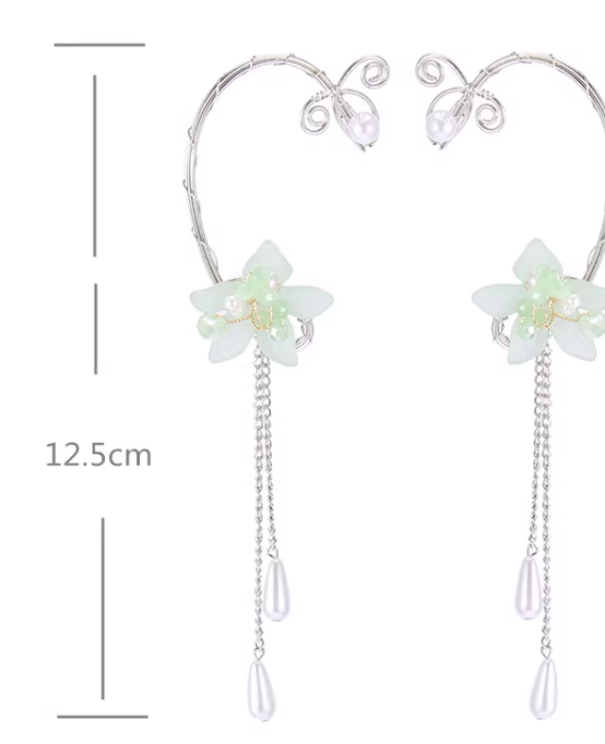 Title 1, Womens Fashion Crystal Flower Earrings Sparkli...