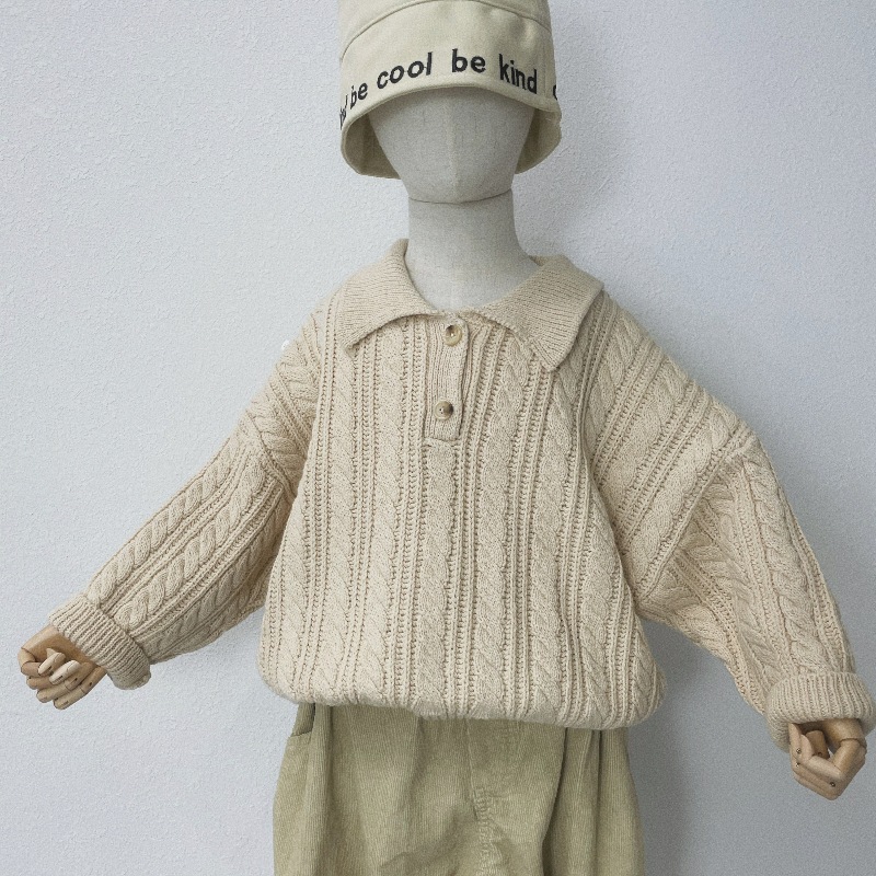 Children's Fried Dough Twists Knitting Sweater