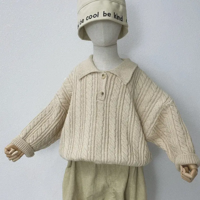 Children's Fried Dough Twists Knitting Sweater