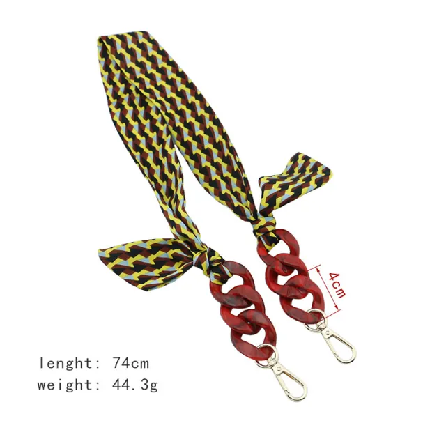 Retro Print Silk Scarf Glasses Chain Hat Windproof Hanging Chain 5 Style - Shop at LoveMi