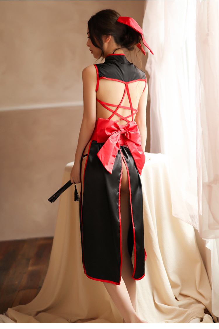 Women's Black Stockings Witch Girl Uniform Suit