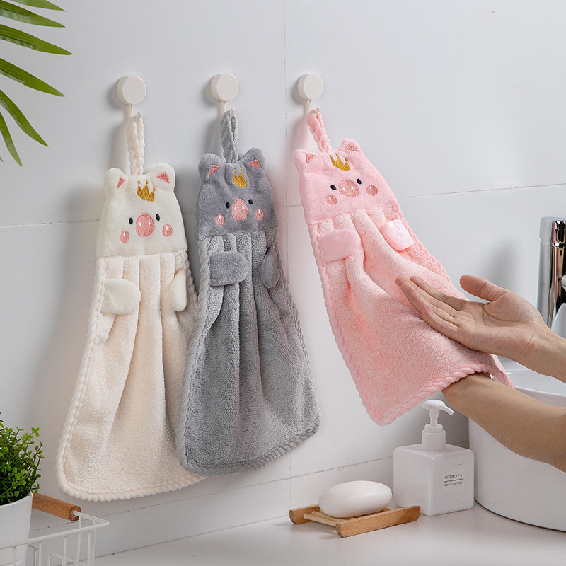 Title 1, Household Hand Towel Absorbent Kitchen Towel La...