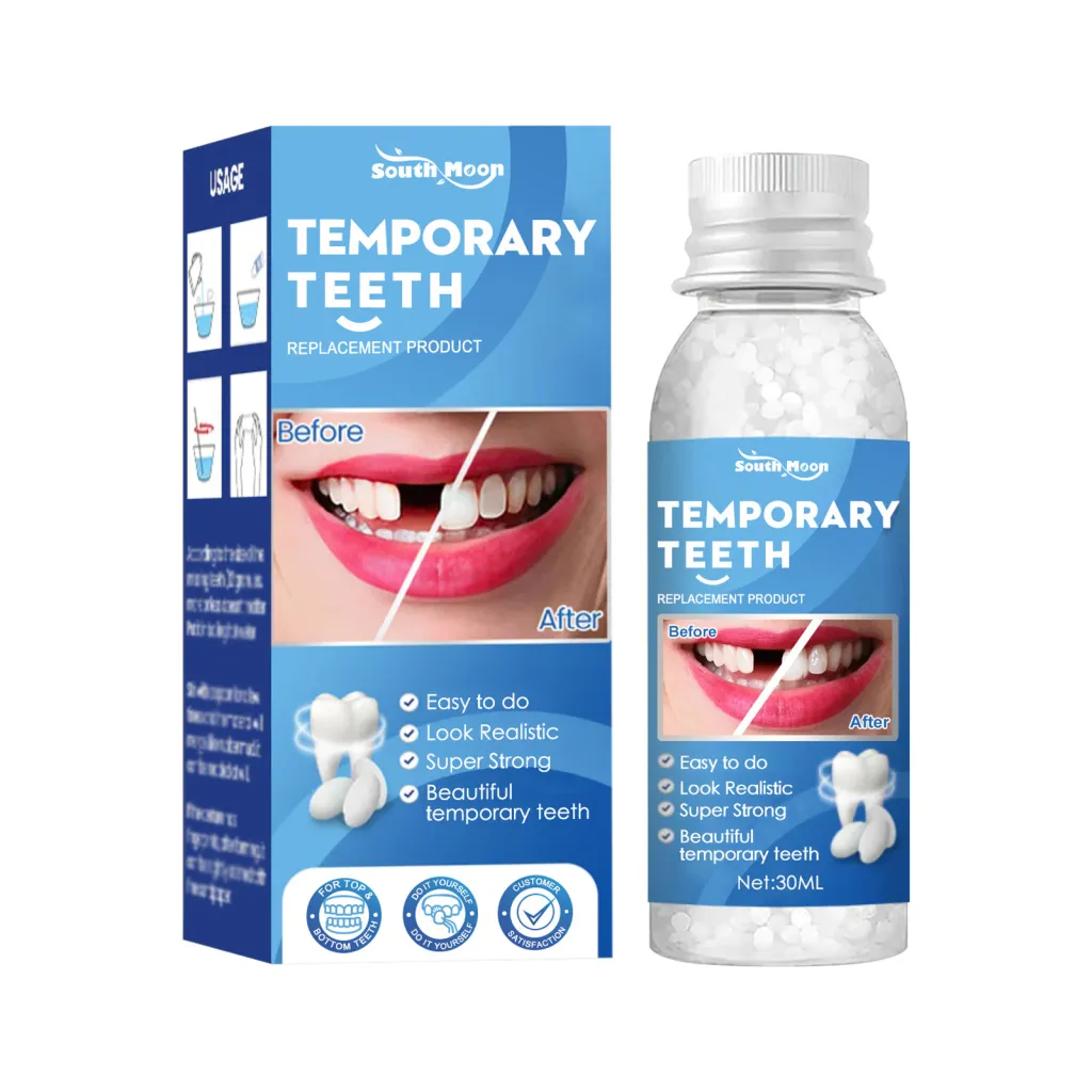South Moon Solid Dental Gel Fixing Teeth Temporary Filling Cavities Filling Gel Dentures Denture Gap Filling Gel - 1Pcs
