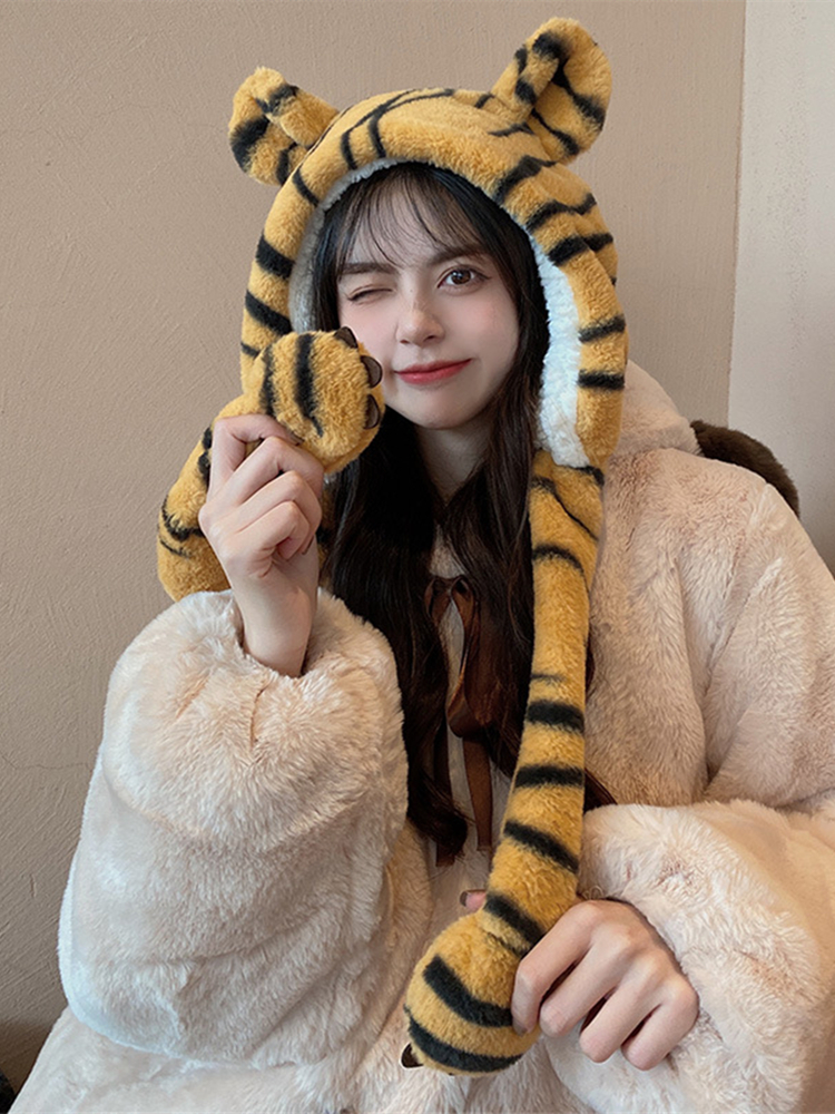 One Body Female Winter Cute Funny Head Cover