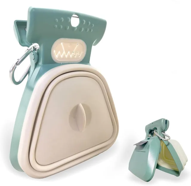 Pooper Scooper Portable And Handheld Size For Walking Large And Small Dogs Outside Yard Or Travel Outdoors Pup Poop Scoop With Container And Pet Wa... Green - Shop at LoveMi