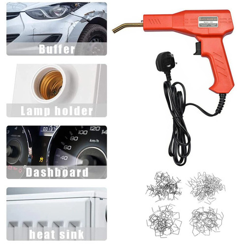 Stapler Car Bumper Fender Welding Welder Gun Plastic Kit Repair With Staples — image 2