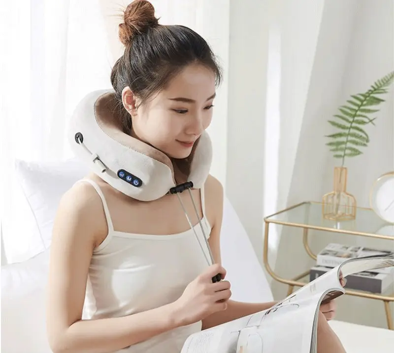U Shaped Massage Pillow Neck Device Electric Massager Apparatus