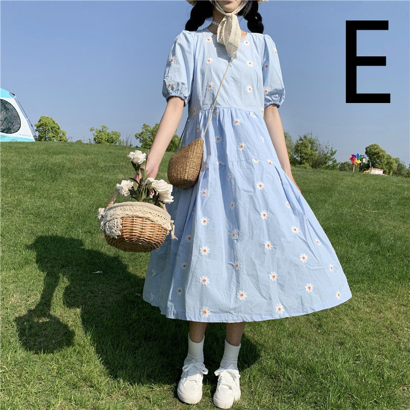 Japanese Dress Student College Style Small Forest Long Skirt