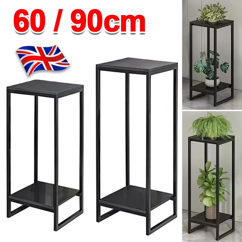 3ft Tall Metal Plant Stand Indoor Outdoor Garden Flower Pots Shelf Display Rack — image 9