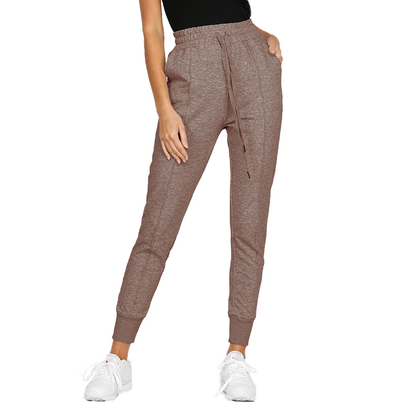 Title 2, Solid color strap slim trousers in a popular in...