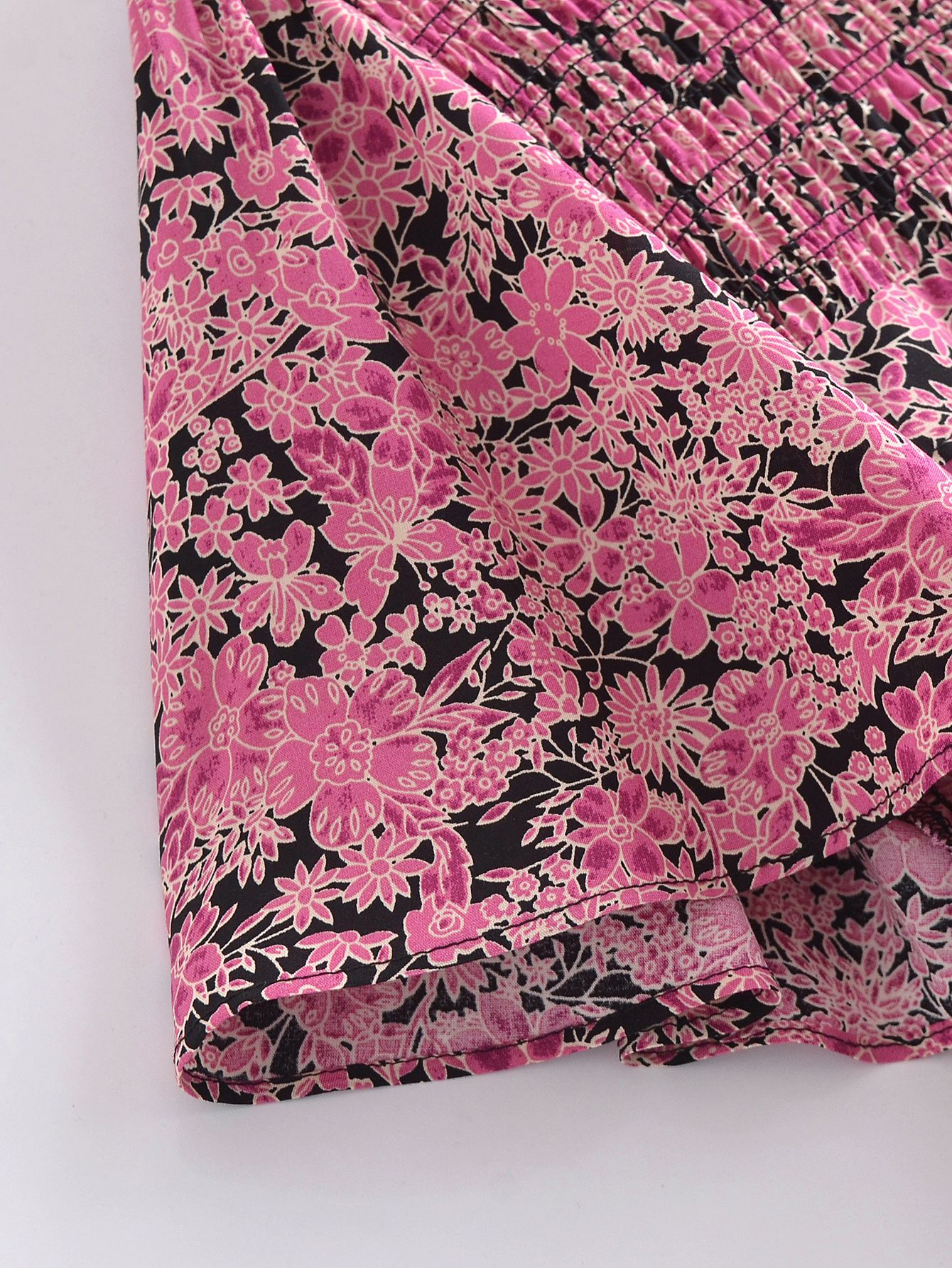 Tie-Back Resort Short Sleeve Printed Dress