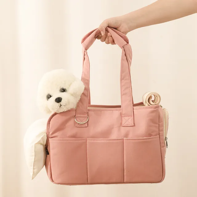 Pet Dog Cat Outgoing Bag Made Of Pure Cotton With Large Capacity Pets Supplies Peach - Shop at LoveMi