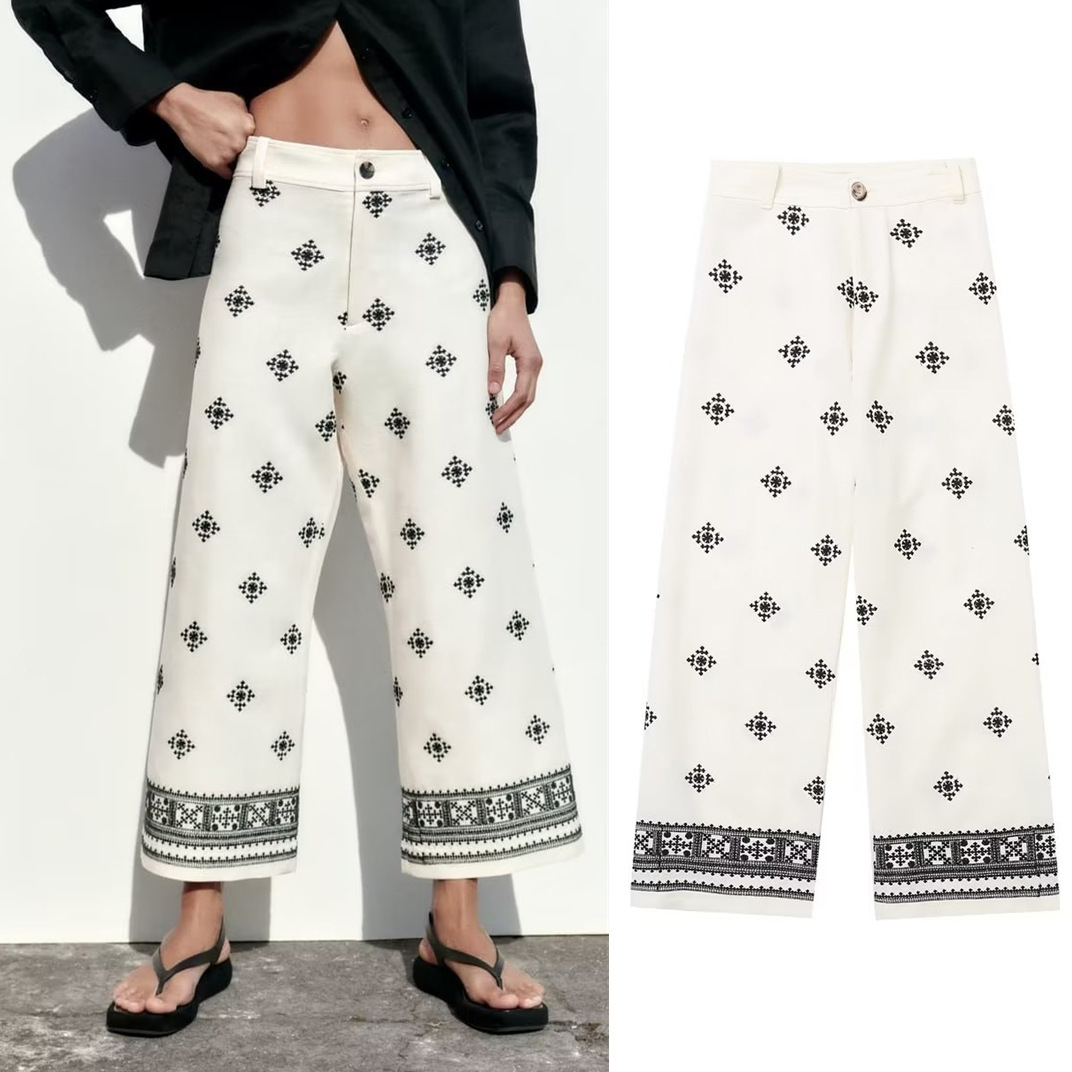 Title 2, High Waist Wide-leg Straight Linen Pants – Casu...