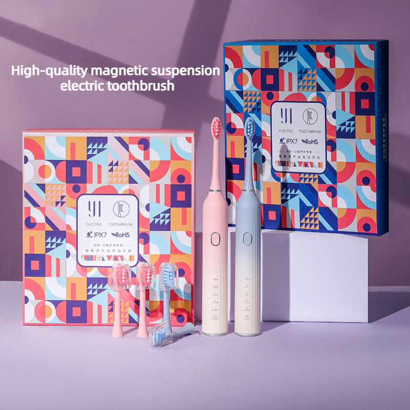 Ultrasonic Electric Toothbrush With 5 Cleaning Modes , Magnetic Levitation High-speed Motor,Charging Once For 100 Days,  IPX7 Waterproof, Soft Bristle