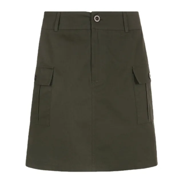 Workwear Pocket A Line Half Skirt Grey - Shop at LoveMi
