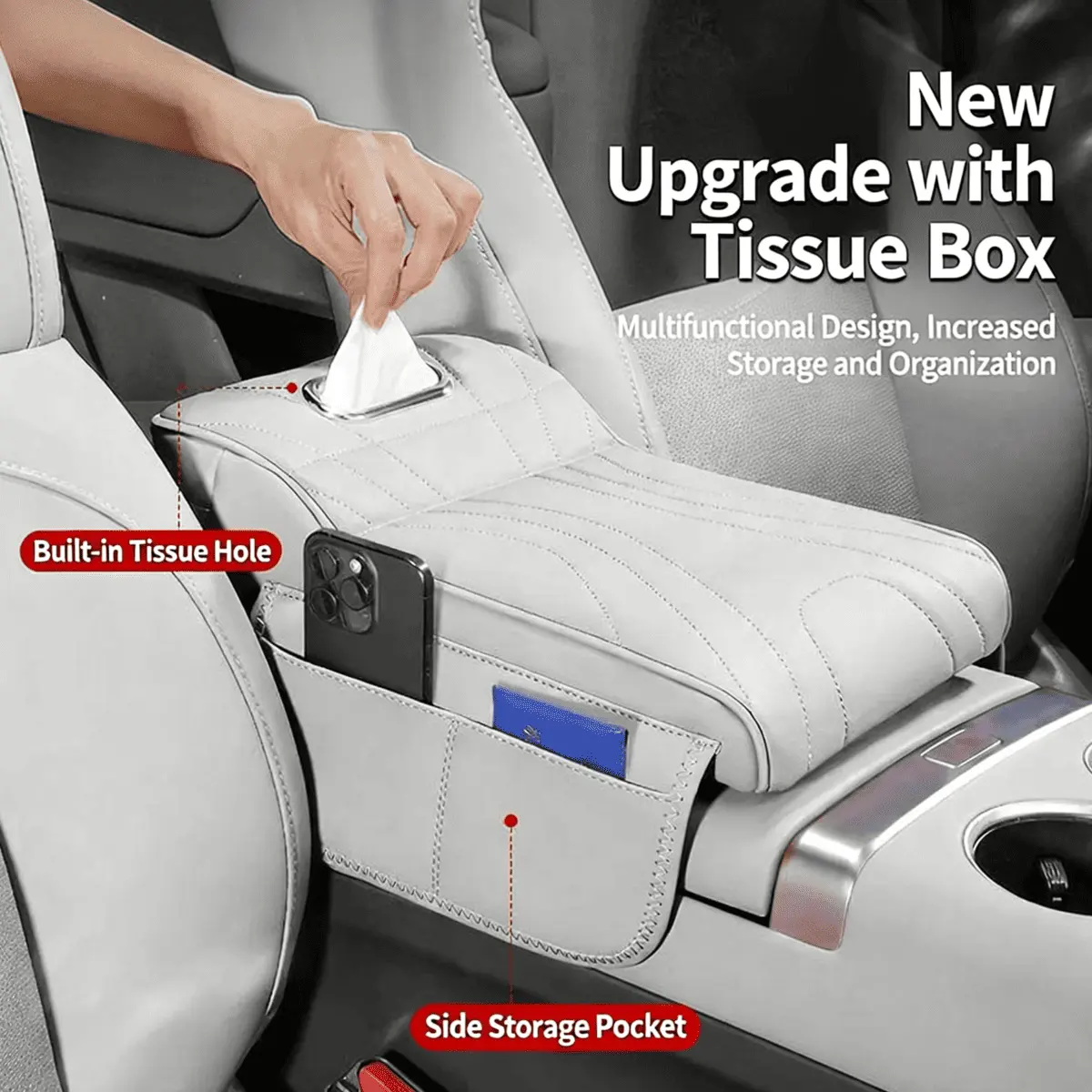 Car Center Console Armrest Cover