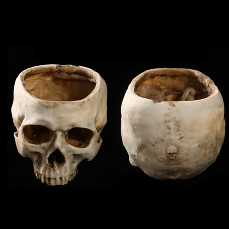 Resin skull flower pot ashtray resin skull ornament flower