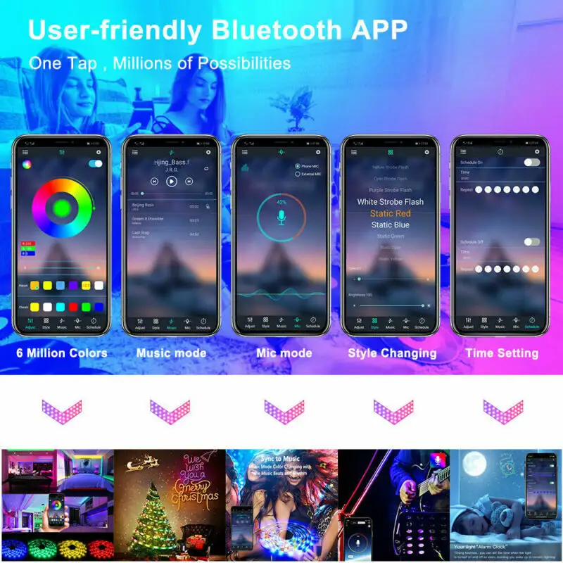 BRAND NEW 5050 RGB LED Strip Bluetooth