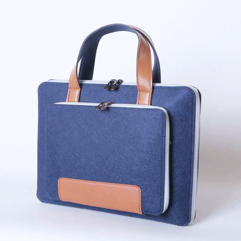 Fashion Felt Laptop Bag Multicolor Handheld — foto 4