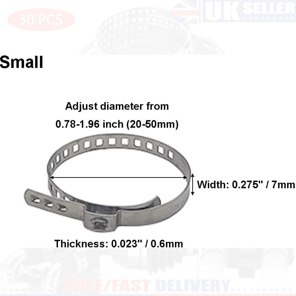 Stainless-Steel Axle Joint Crimp Clamp Kit Set Of 30 Universal — image 4