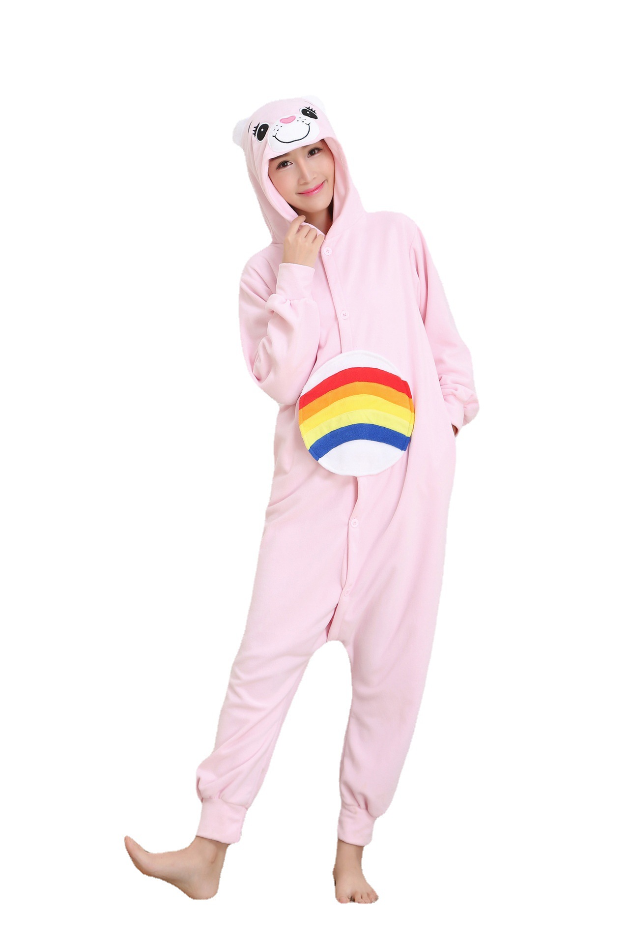 Title 3, Polar Velvet Cartoon One-piece Pajamas