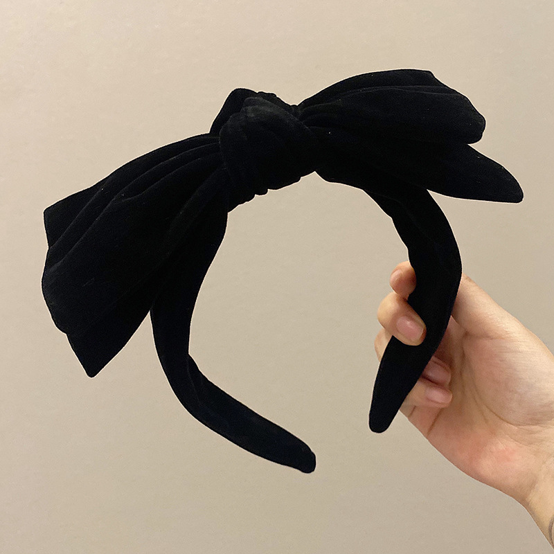 Title 3, Velvet Bow Headband Elegant Retro