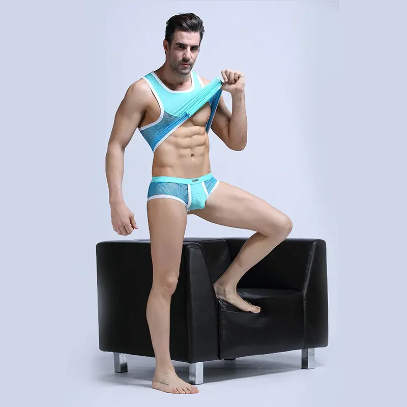Men's Vest Mesh Ultra-thin Sports and Leisure Fitness Base