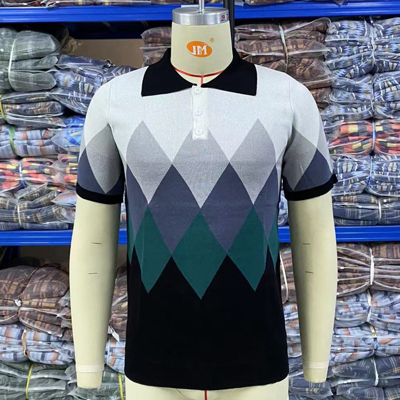 Title 4, Short Sleeve Diamond Jacquard Knit Sweater offe...