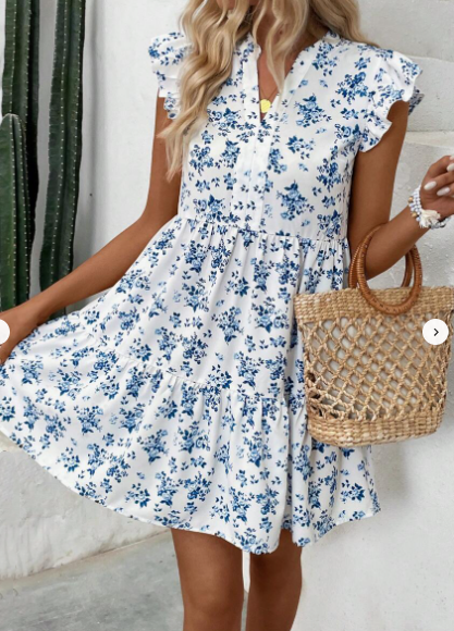 Women's Clothing Bag Hip Floral Dress Fashion