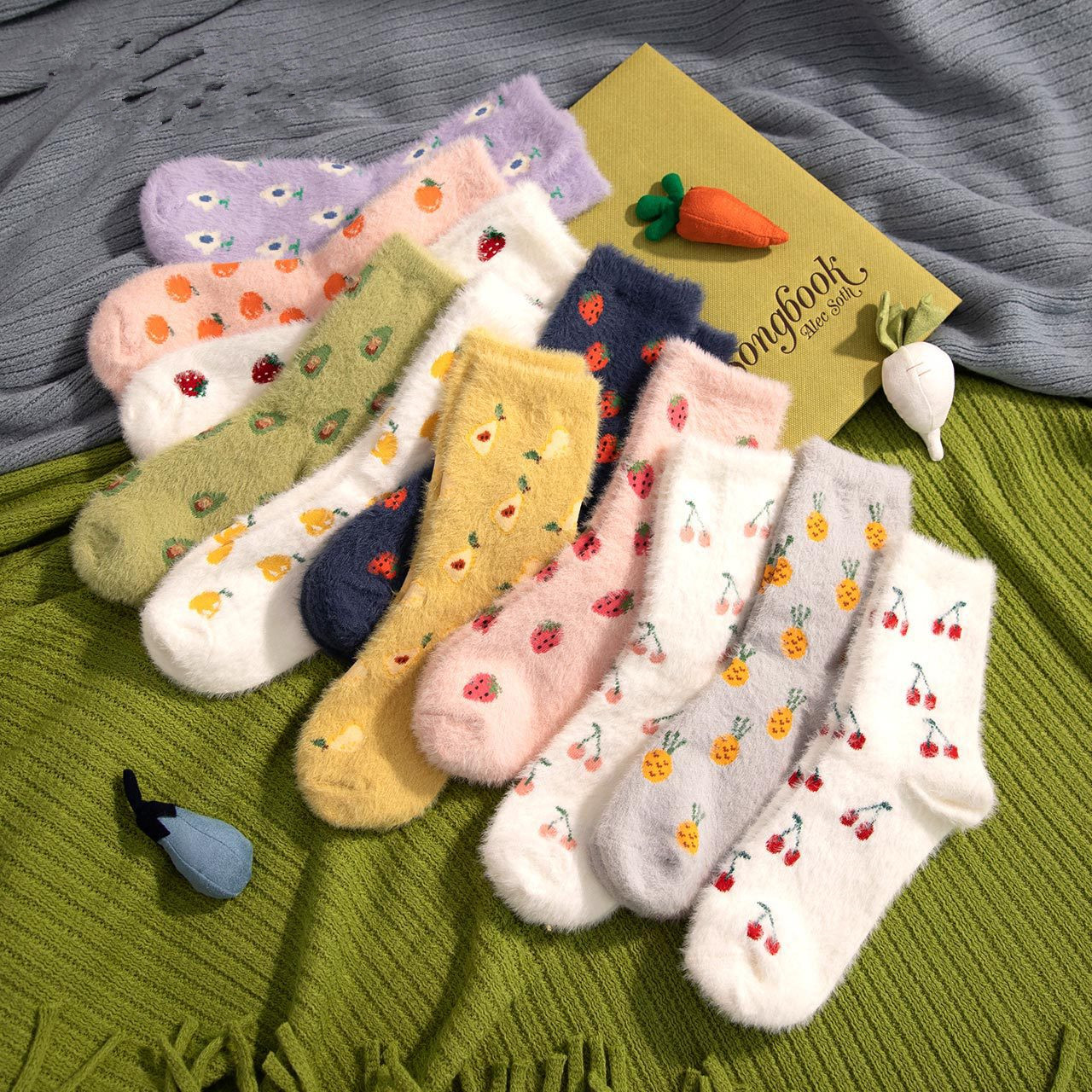 Title 3, Thicken Home Casual Sleeping Cute Socks