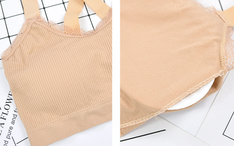 Title 9, Seamless Cross Sling Anti-Glare Tube Top with C...