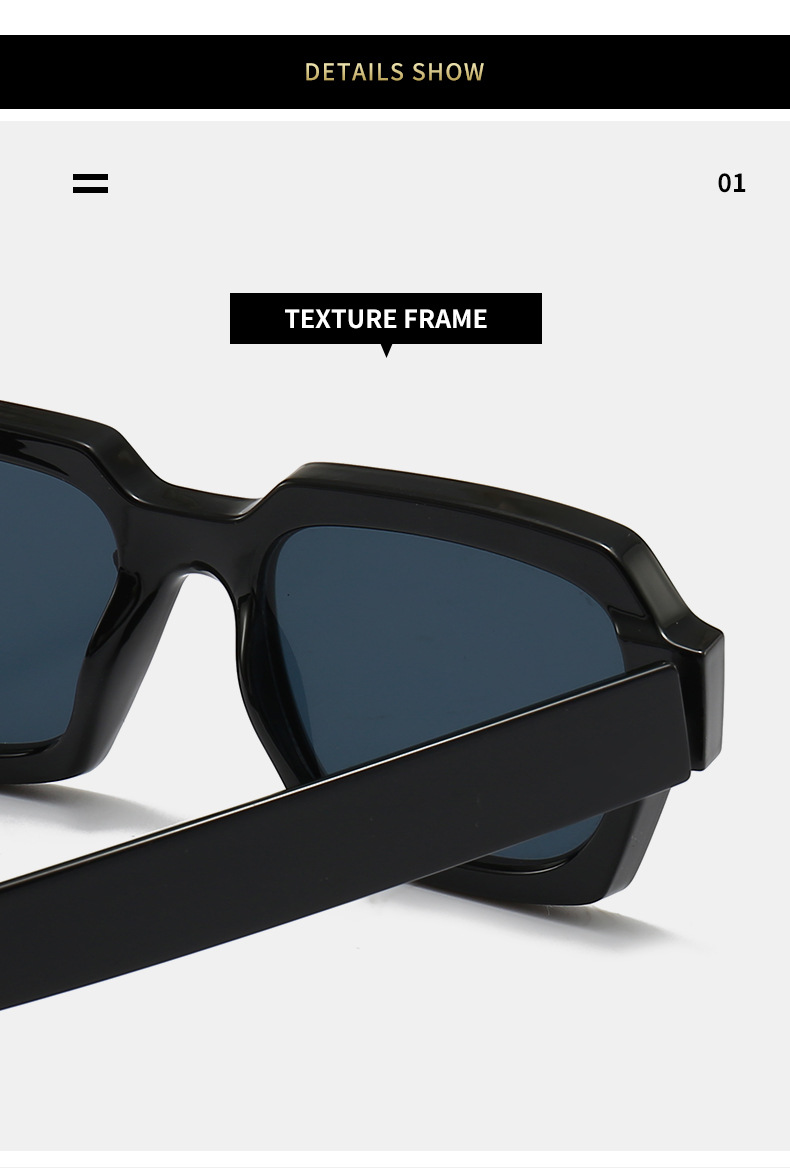 Title 8, Fashion Modern Catwalk Plain Sunglasses