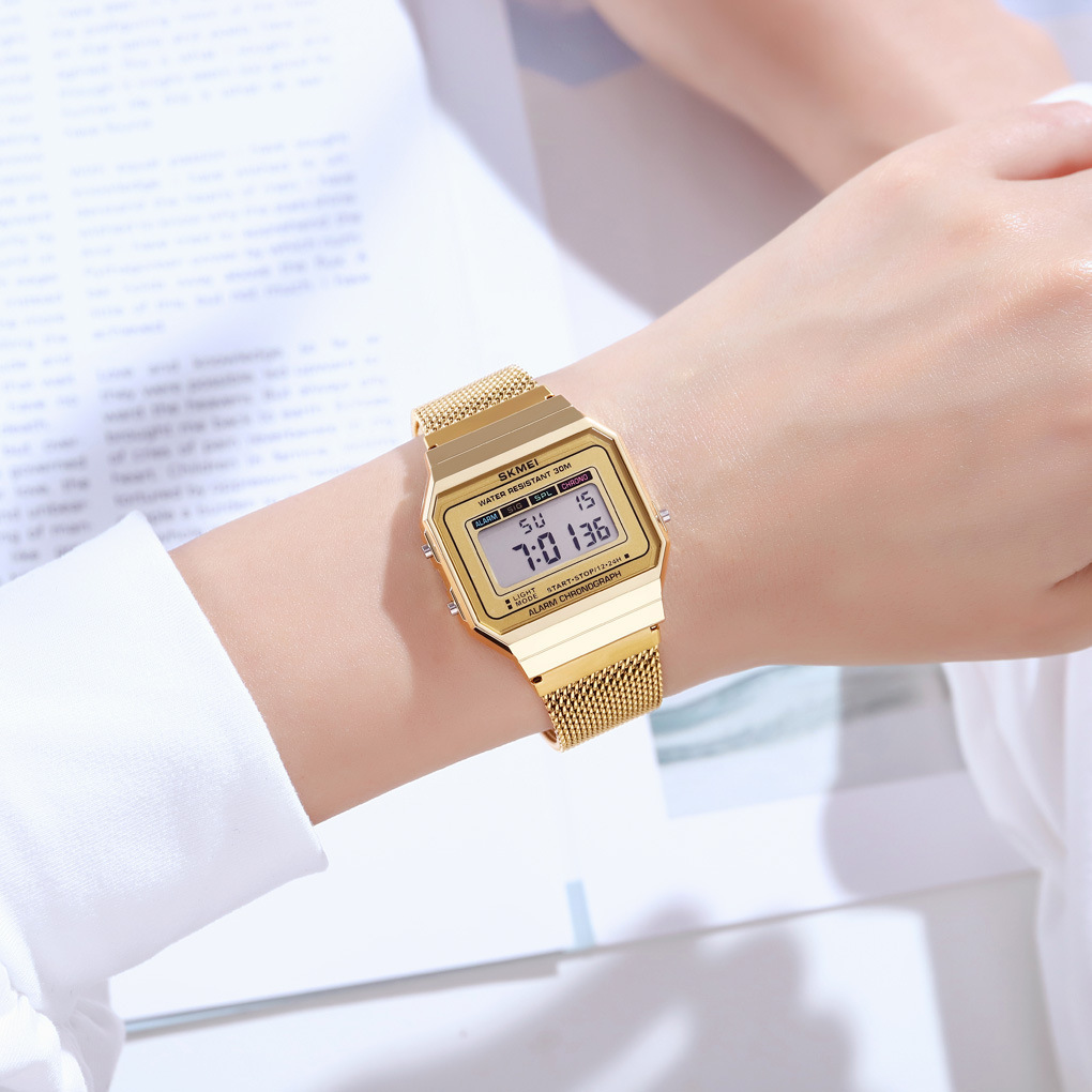 Multifunctional Trendy Fashion Small Gold Watch