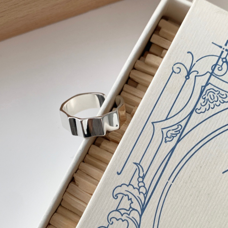 Bague Géométrique Irégulière — Style Coréen pour Femme - image 3