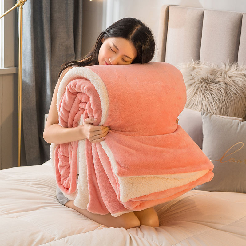 dbeda2d1 708d 48b8 97b4 68fef9e8da6f - Double Layer Thickened Thermal Coral Blanket