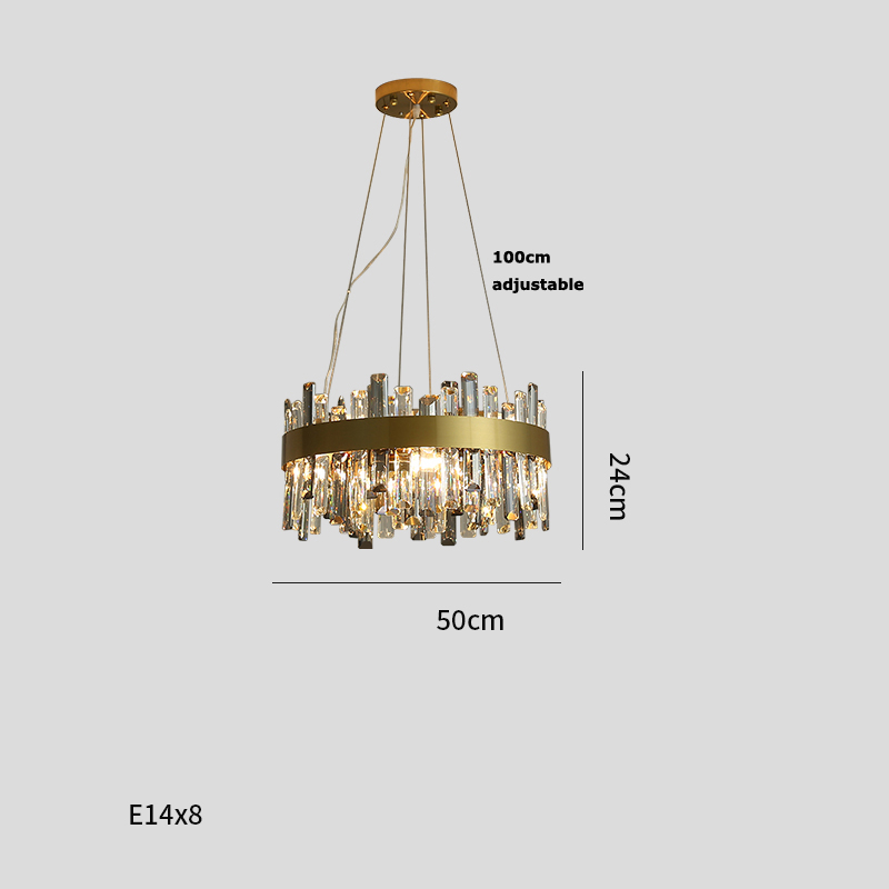 Title 1, Kristallen kroonluchter woonkamerlampen eenvoud...