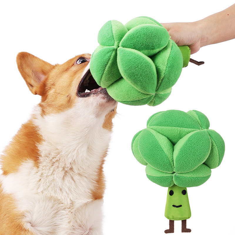 Broccolipuzzel met snuffel- en voerfunctie – groen