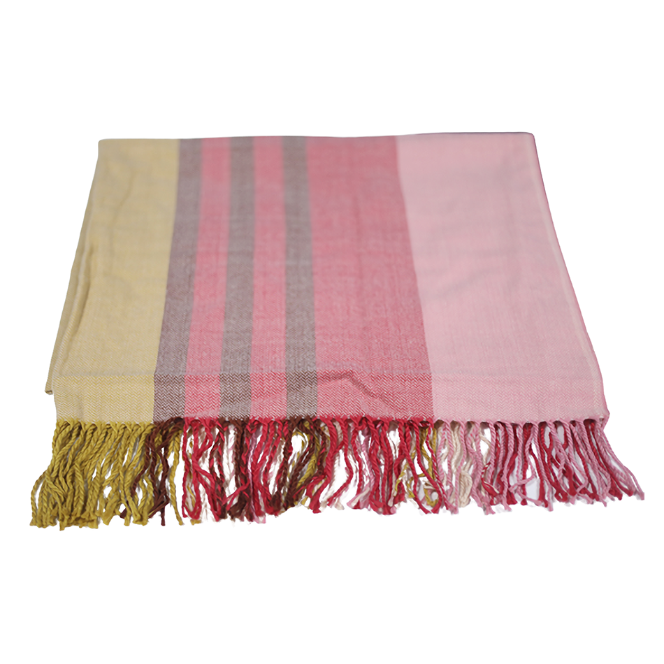 Wool Scarf Shawl Winter Warm Neck Scarf Shawl Fashion Stripe Women Gift AU Shawl-857-74168-pink-700088