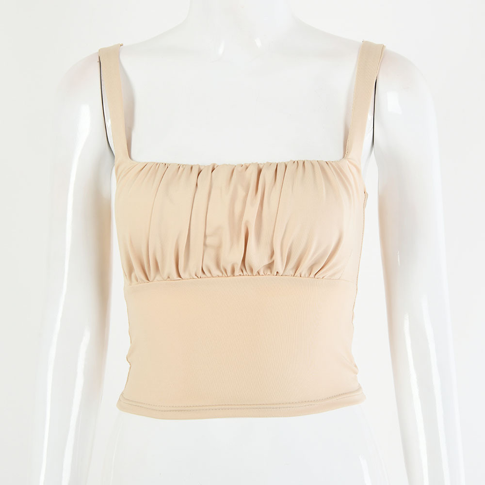 Title 8, French Pure And Sexy Pleated Top With Breasts