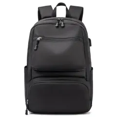 Waterproof Backpack for Men Business USB Charging Male Backpack Large 15.6 Inch Laptop Computer Rucksack Men School Backpack Bag - Black - View 1