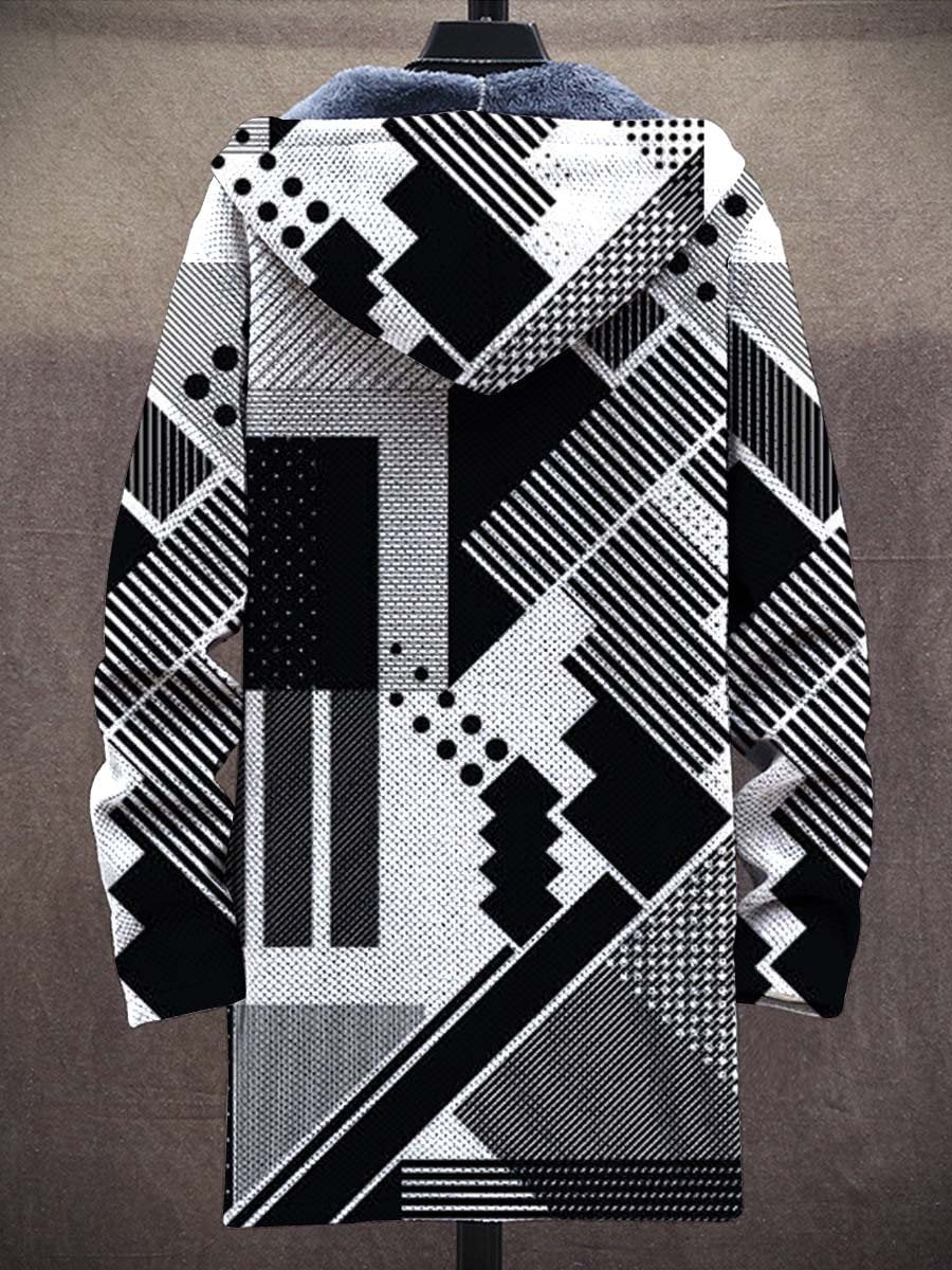 Men's Plush Thick Loose Long Sleeve Coat Cardigan