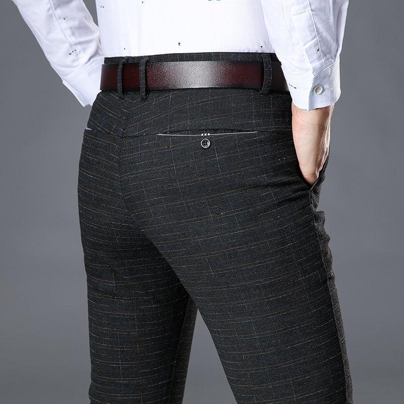 Title 5, Pantalon Long Droit Brossé pour Homme Affaires ...